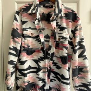 Inner circle fleece shirt or Shacket